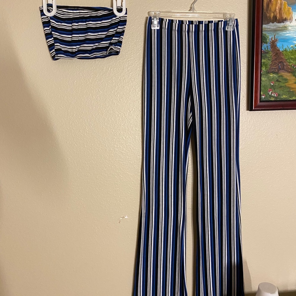 matching striped set